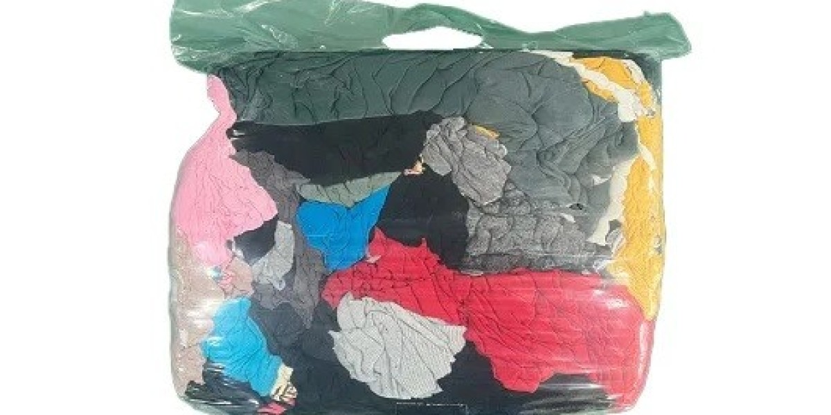 Coloured T-shirt Cleaning Rags Bulk for Flexible Everyday Wiping