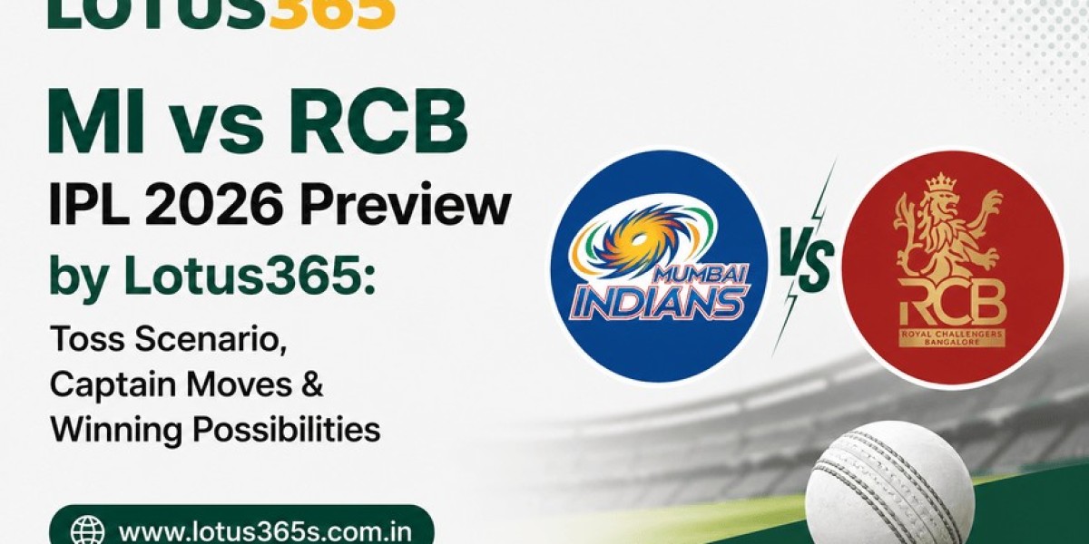 MI vs RCB IPL 2026 Preview by Lotus365: Toss Scenario, Captain Moves & Winning Possibilities
