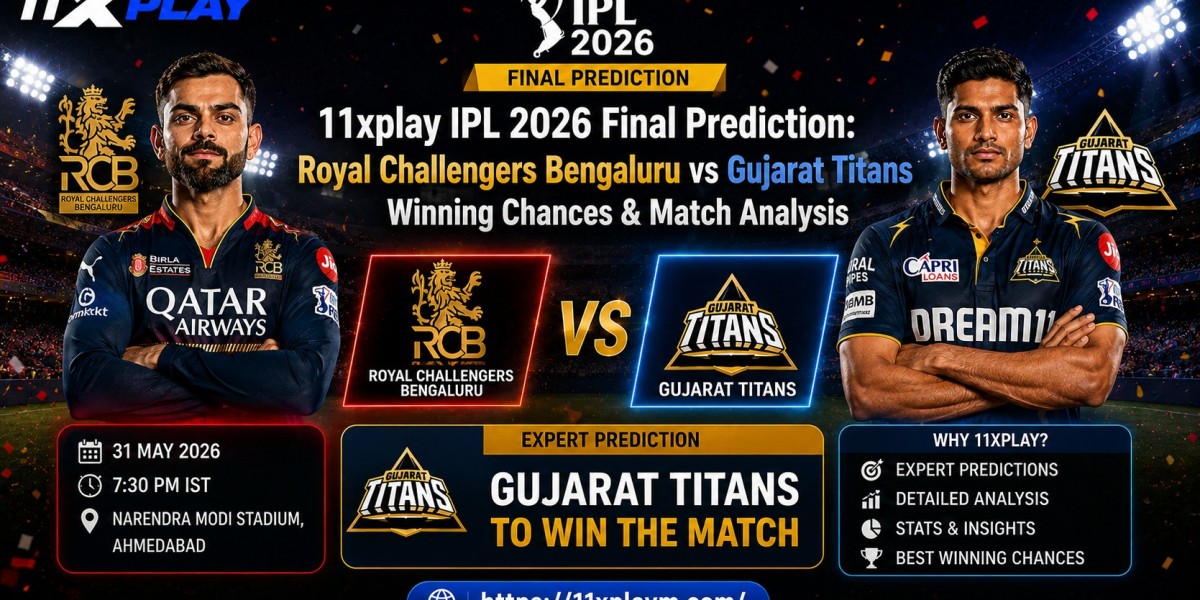 11xplay IPL 2026 Final Prediction: Royal Challengers Bengaluru vs Gujarat Titans Winning Chances & Match Analysis