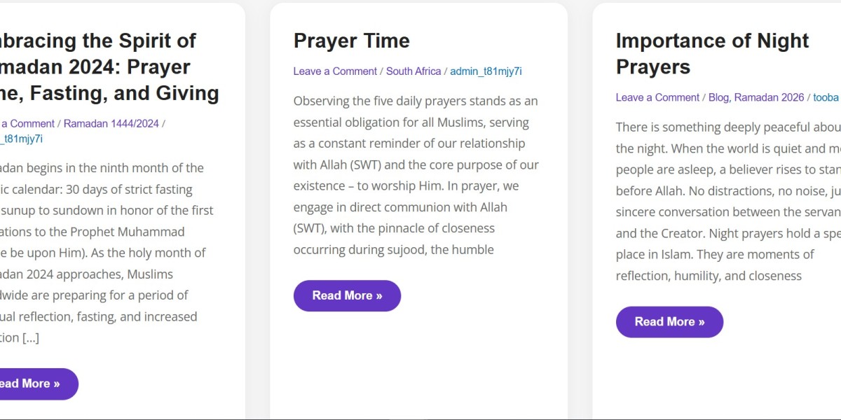 Prayer Times in Islam