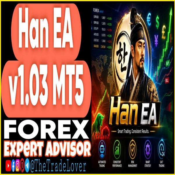HAN EA v1.03 MT5 (Works on Build 5836) | Forex Robot | MT5 Expert Advisor - The Trade Lovers