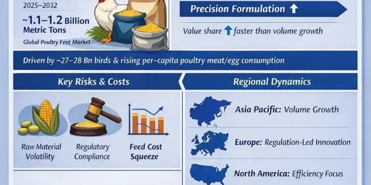 Poultry Feed Market Trends 2032: Smart Feed Manufacturing, Functional Additives, and Sustainable Agriculture Creating Ne