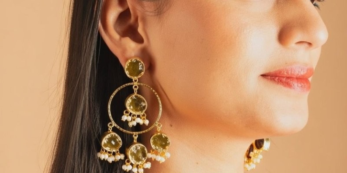 Stunning Chandelier Green Earrings in Thane East & Bhayander | Jiaara Jewellery