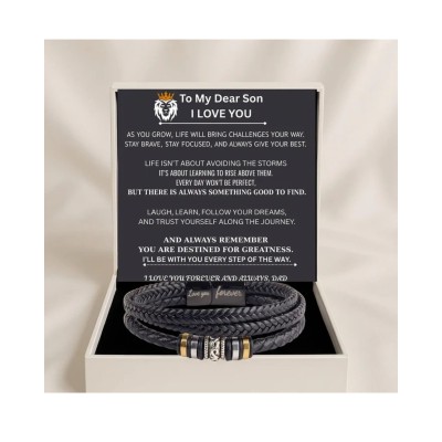 Dad and Son - Engraved Love You Forever Bracelet Profile Picture