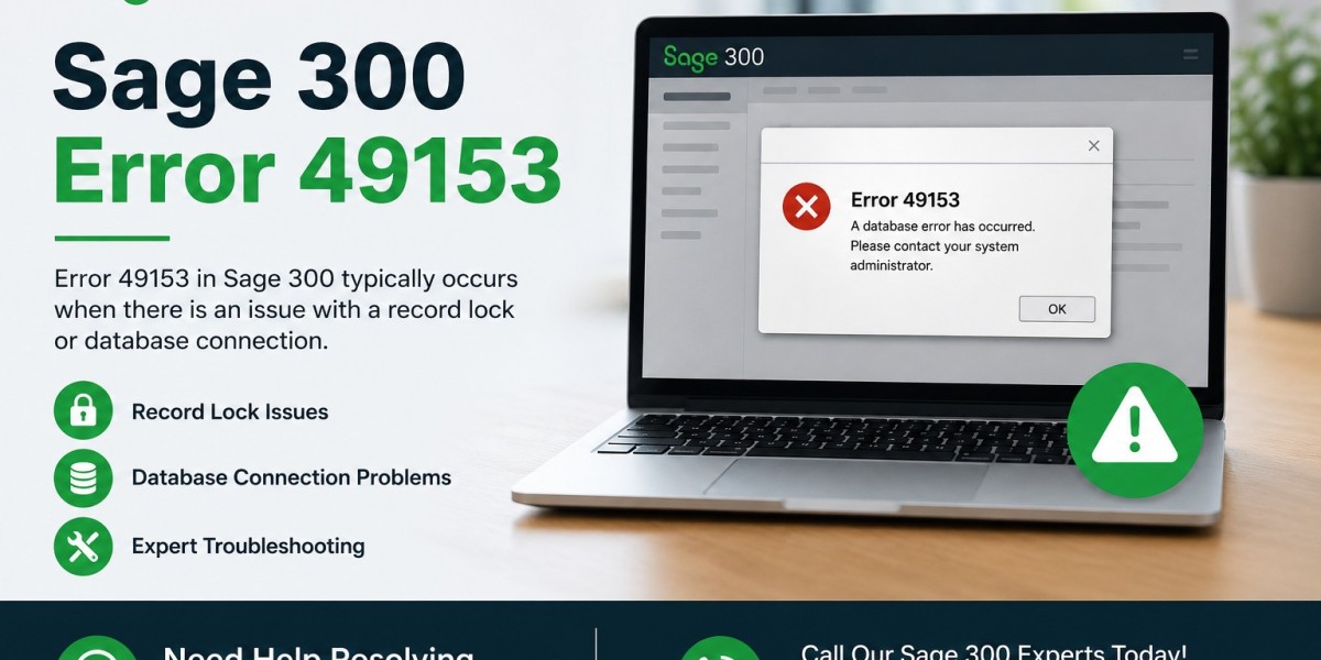 What to Do When Sage 300 Cannot Access the Database Due to Error 49153