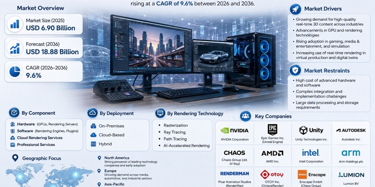Real-time (Graphics and Video) Rendering Solutions Market to Reach USD 18.88 Billion by 2036, Driven by AI-Powered Rende