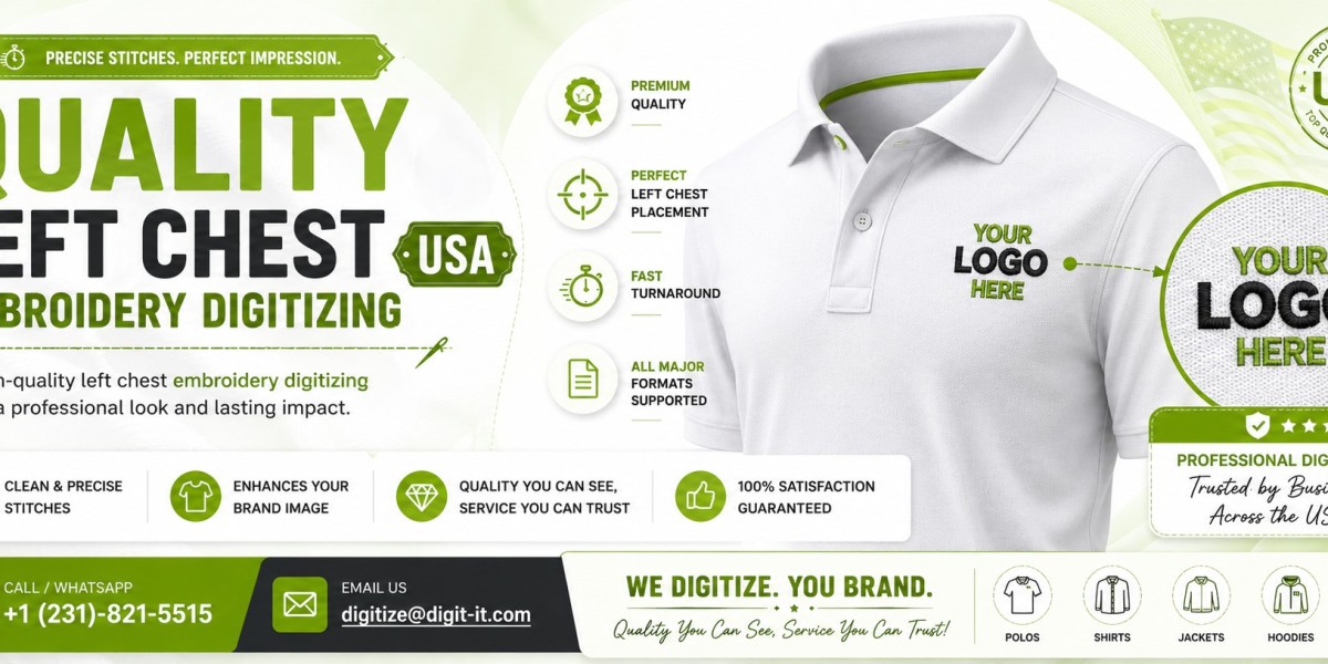 Uniform Left Chest Logo Digitizing Experts
