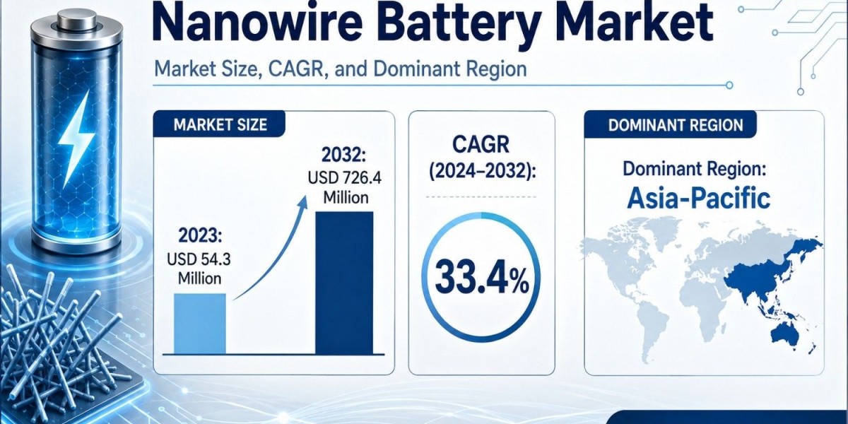 Nanowire Battery Market Outlook Signals USD 726.4 Million by 2032 With Asia-Pacific Leadership