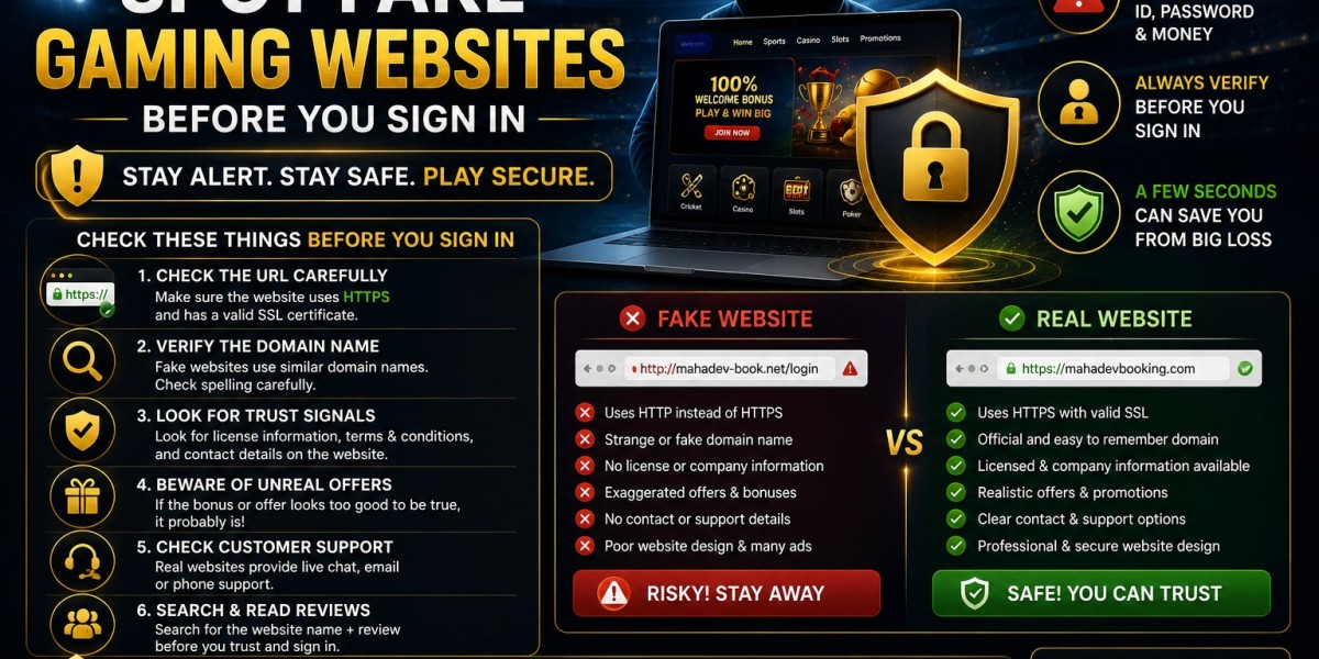 How to Spot Fake Gaming Websites Before You Sign In