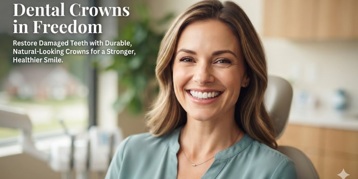 Dental Crowns in Freedom: Restore Damaged Teeth with Durable, Natural-Looking Crowns for a Stronger, Healthier Smile